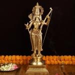 Brass Superfine Lord Rama Statue | 27" x 13" x 9" (68.6 x 33 x 22.9 cm) | 16 kg Premium Temple Grade Art | Magnificent Divine Murti | Sacred Collection